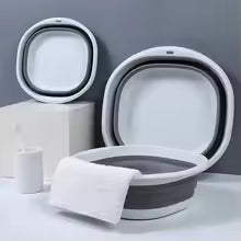 Bacias dobráveis de plástico, lavatórios portáteis, banheira dobrável para lavar roupa, adulto, bebê, banheiro, acessórios de cozinha, lavatório
